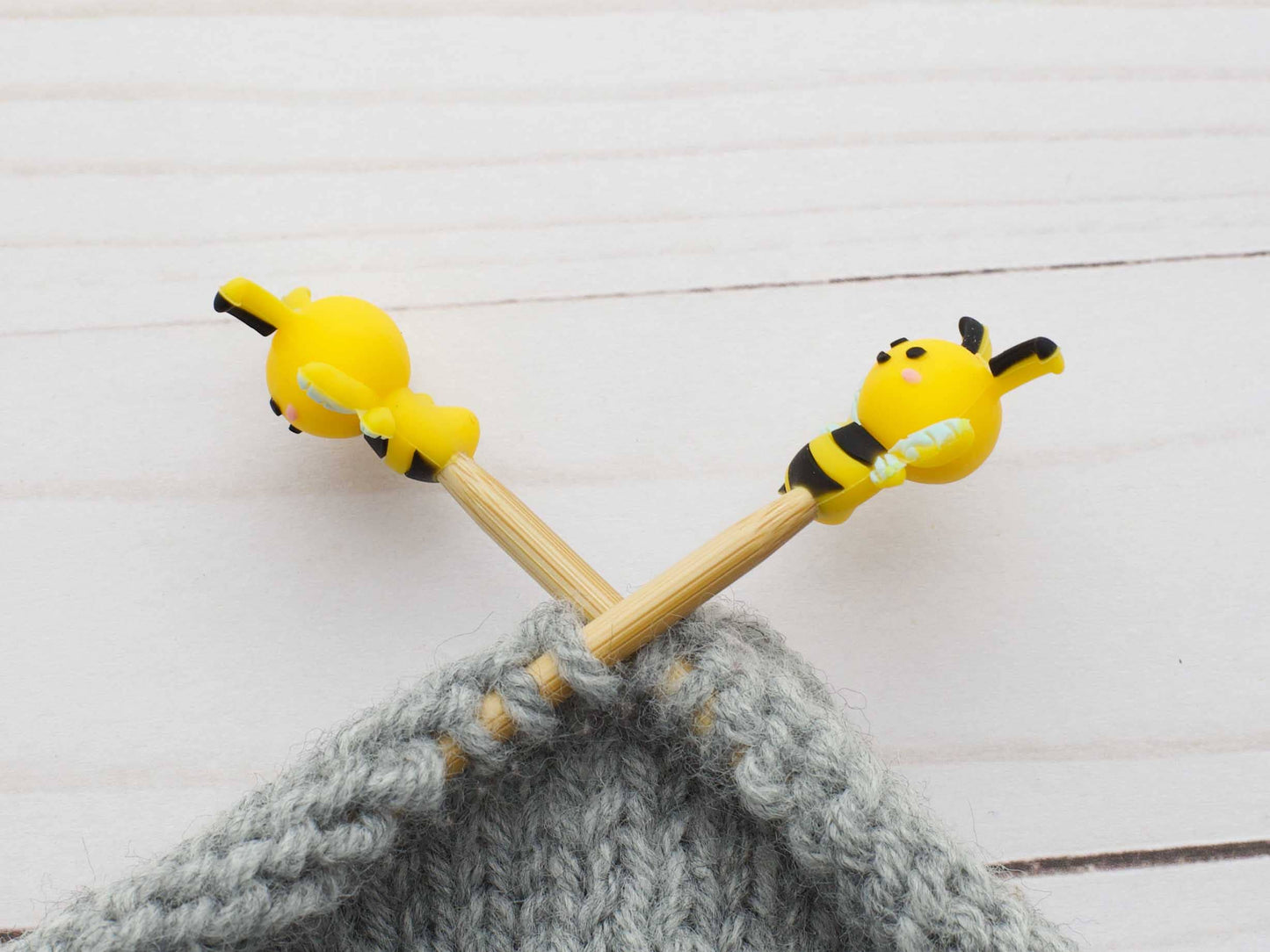 Bumble Bee Stitch Stoppers from Fox & Pine Stitches