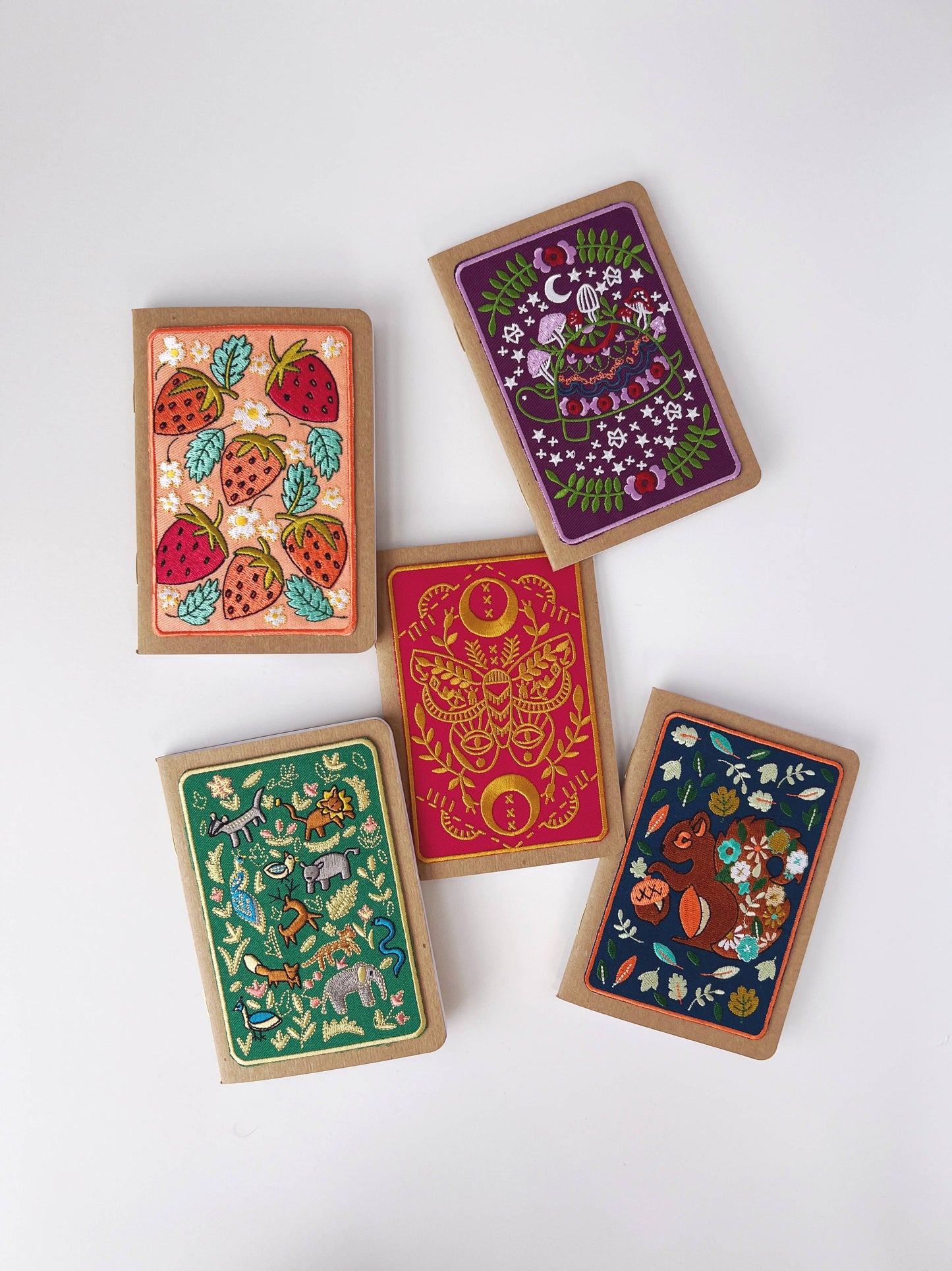 Mythic Moth Embroidered Pocket notebook from Rikrack