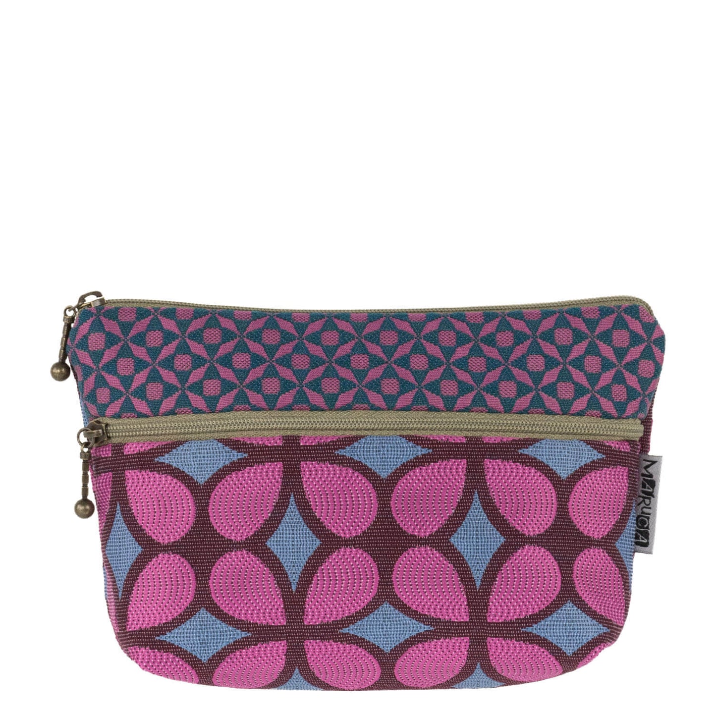 Cosmetic Bag in Mod Fuchsia by Maruca Design