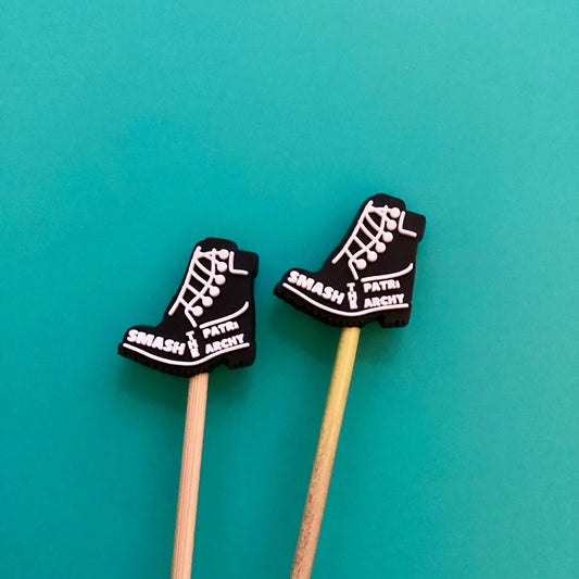 Smash the Patriarchy Stitch Stoppers from Comma Craft Co