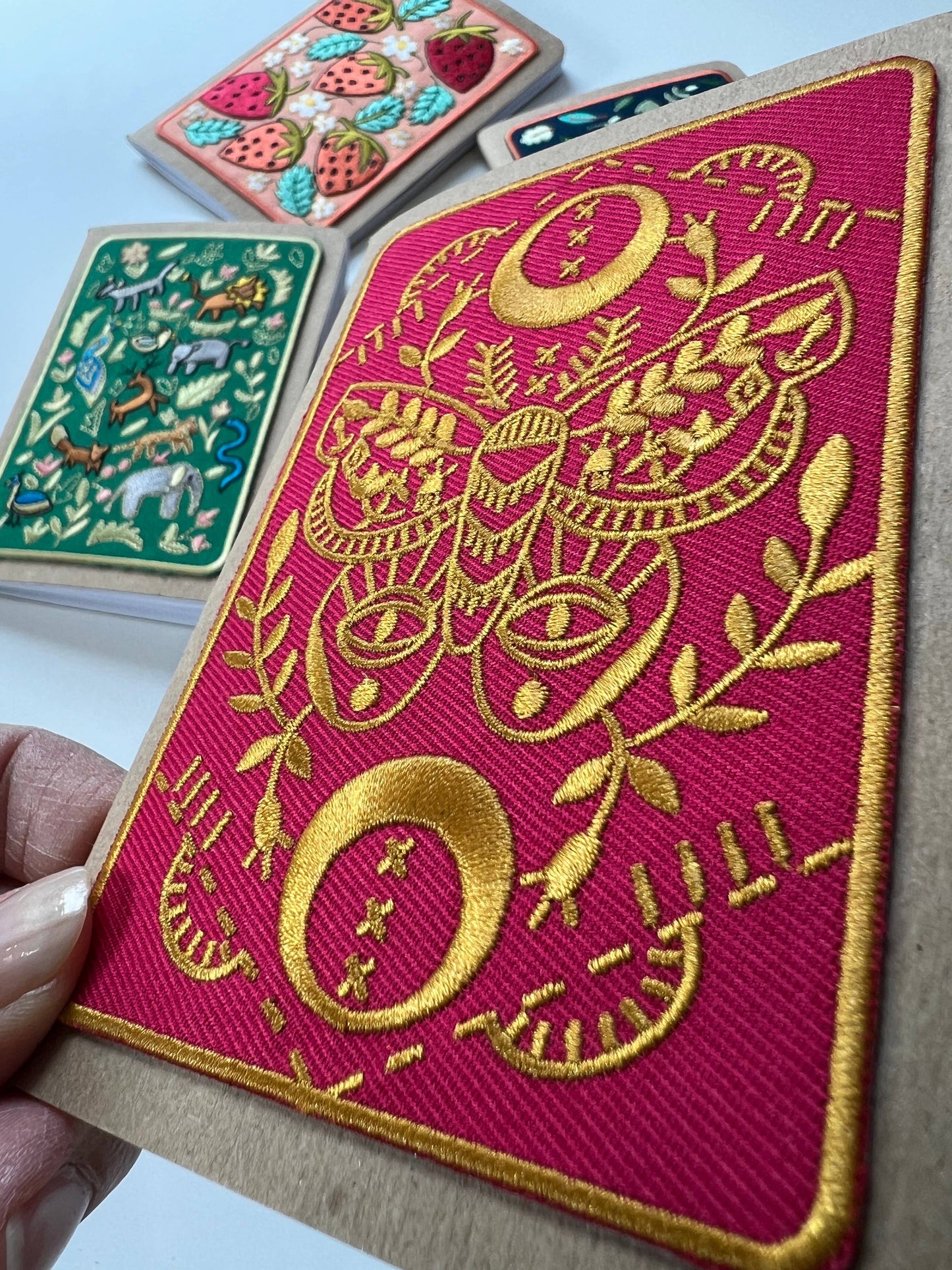 Mythic Moth Embroidered Pocket notebook from Rikrack