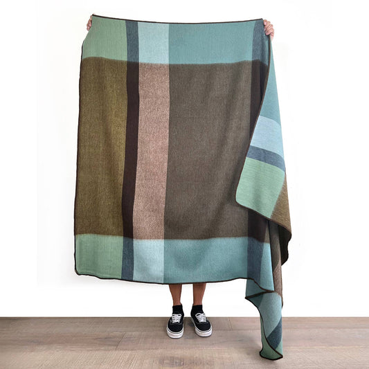 Alpaca Throw in Mosswood from Shupaca Alpaca - Maine Yarn & Fiber Supply