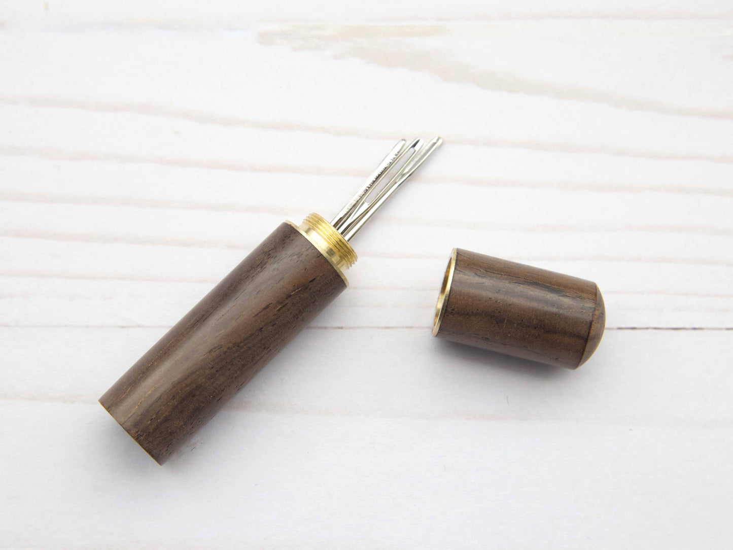 Wooden Darning Needle Storage Cases from Fox & Pine Stitches
