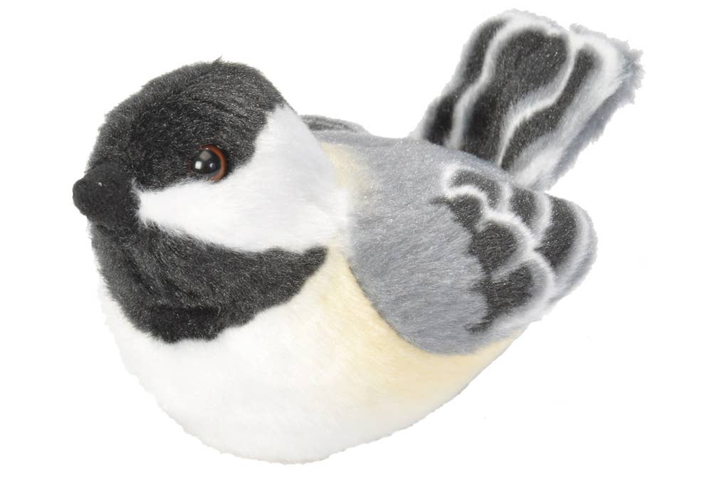 Black-Capped Chickadee with Sound 5.5" Audubon II Stuffed Animal from Wild Republic