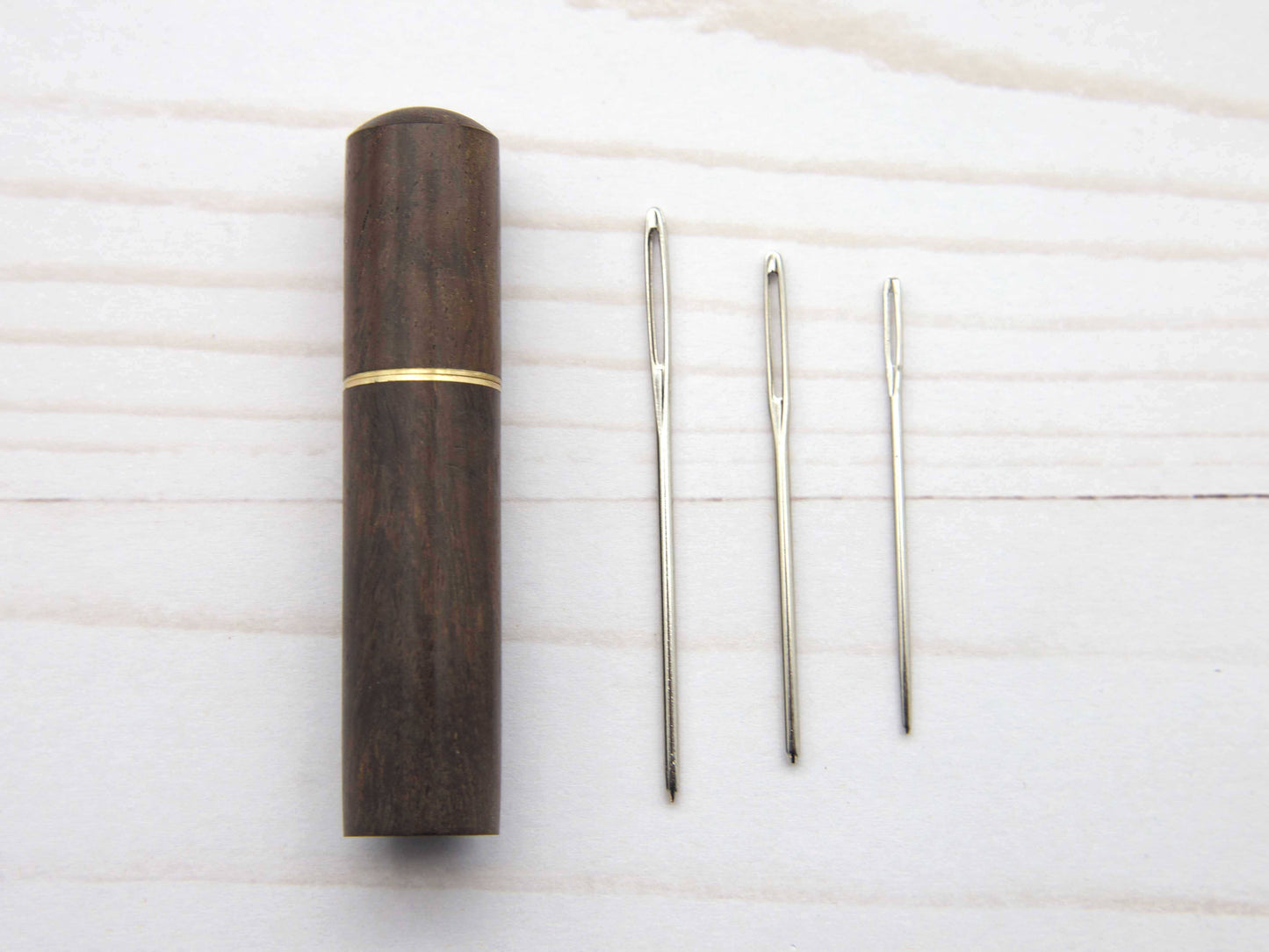 Wooden Darning Needle Storage Cases from Fox & Pine Stitches