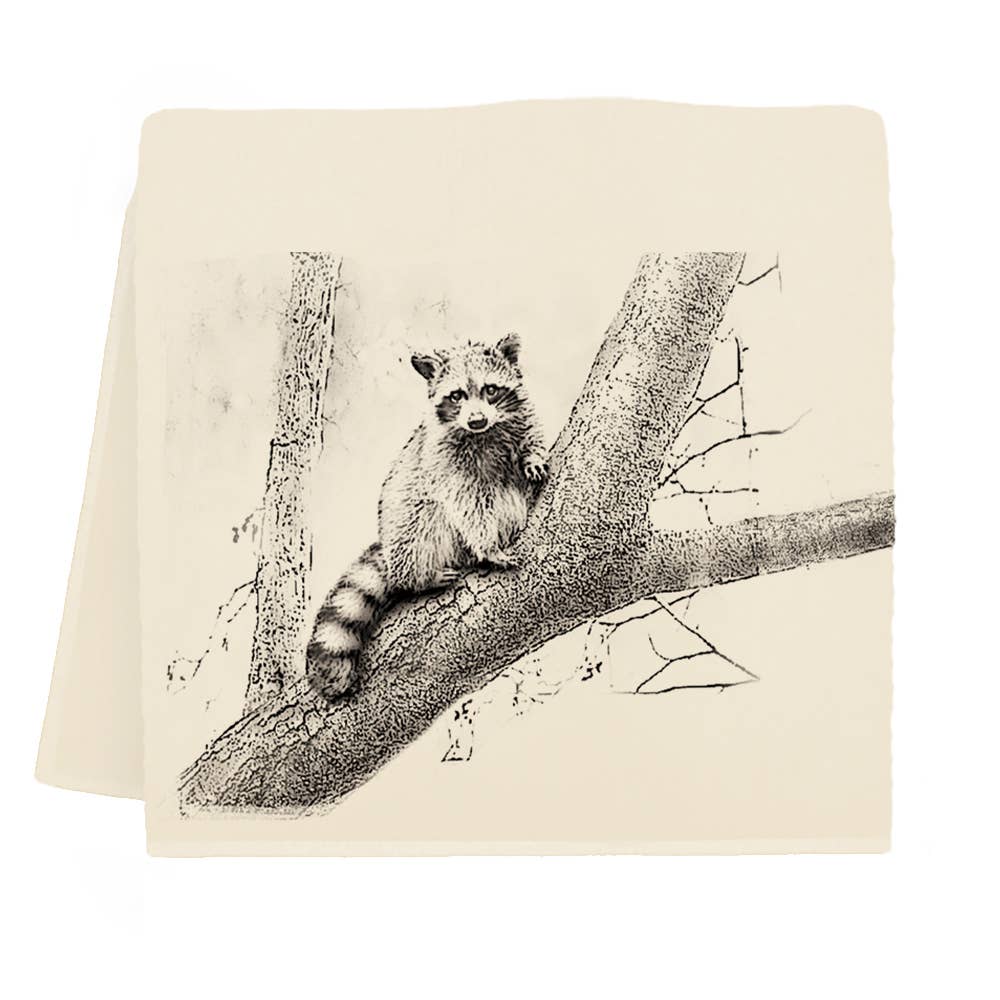 Raccoon American Woodlands Collective Tea Towel from Eric and Christopher