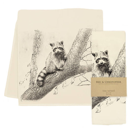 Raccoon American Woodlands Collective Tea Towel from Eric and Christopher