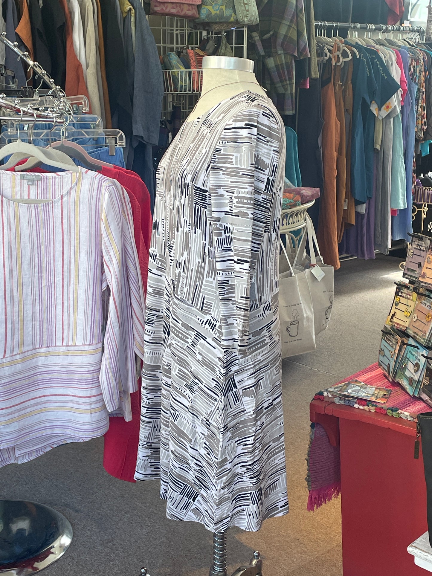 SALE 50% off - Perfect Travel Swing Dress in Dove by Habitat Clothing