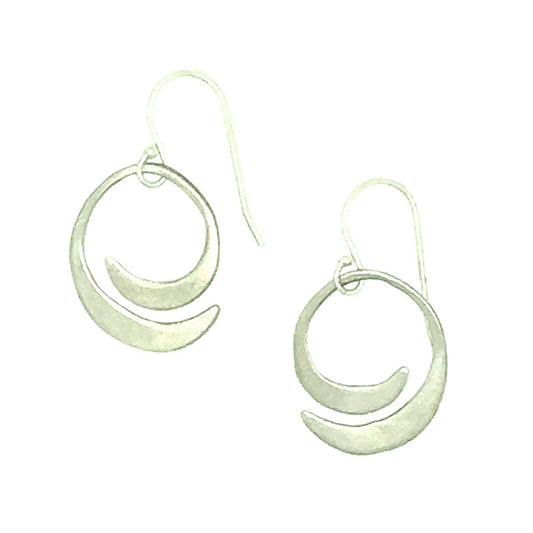 Petite Wave Earrings in Sterling Silver by Julia Britell Design