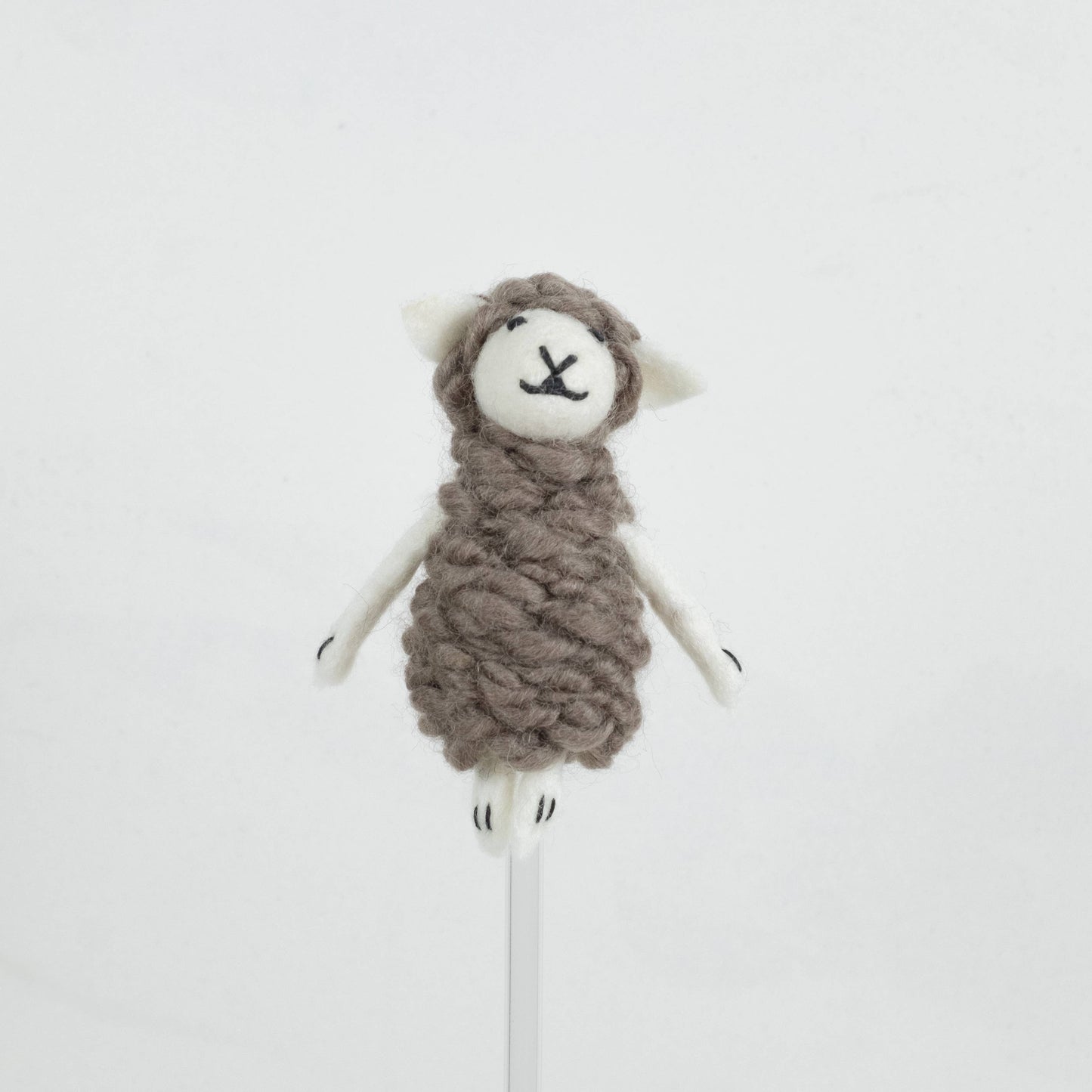 Sheep Felt Finger Puppets by The Winding Road