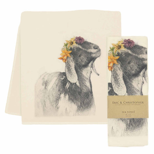 Princess of Perkasie Goat Tea Towel from Eric and Christopher