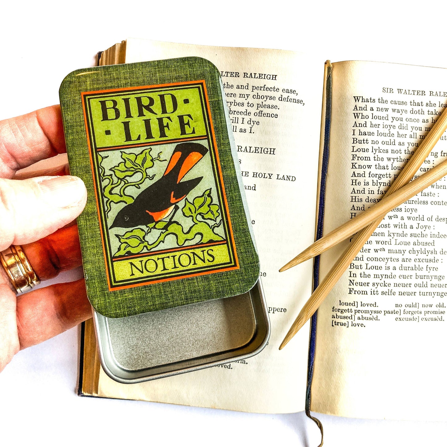 Bird Life Notions Tin from Firefly Notes