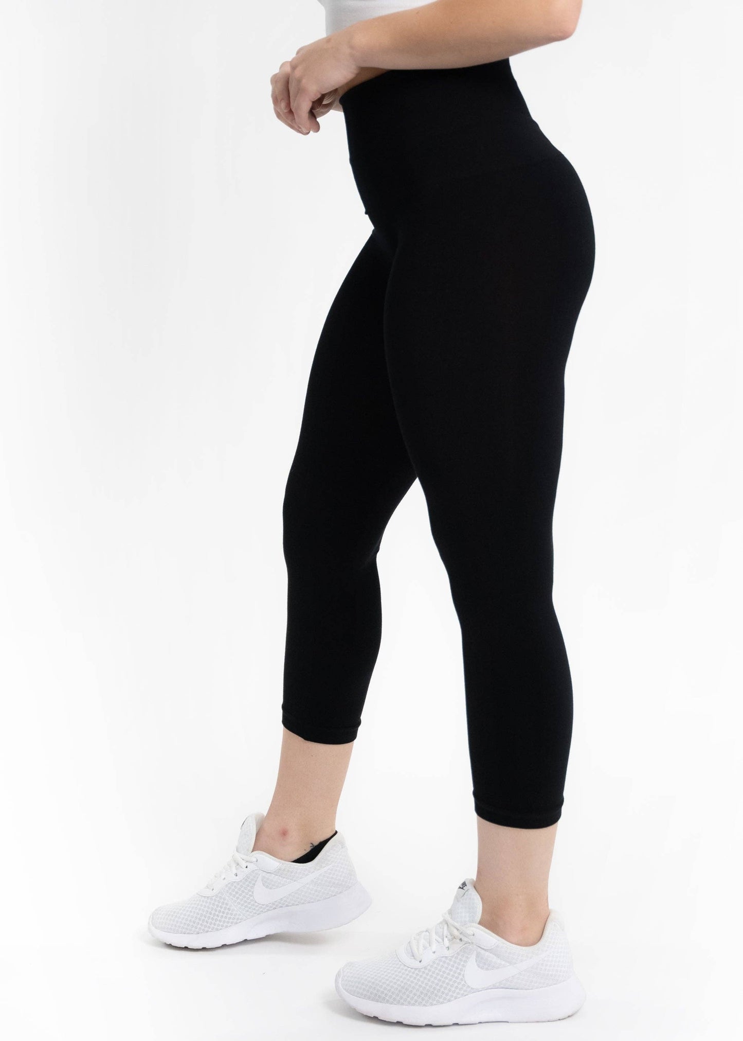 High Waist Crop (3/4) Leggings by Elietian