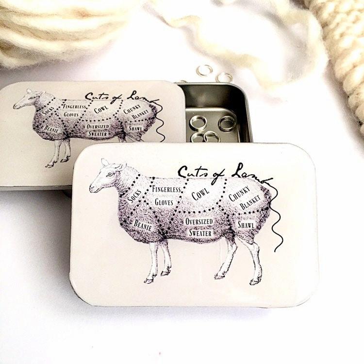 Cuts of Lamb Notions Tin from Firefly Notes