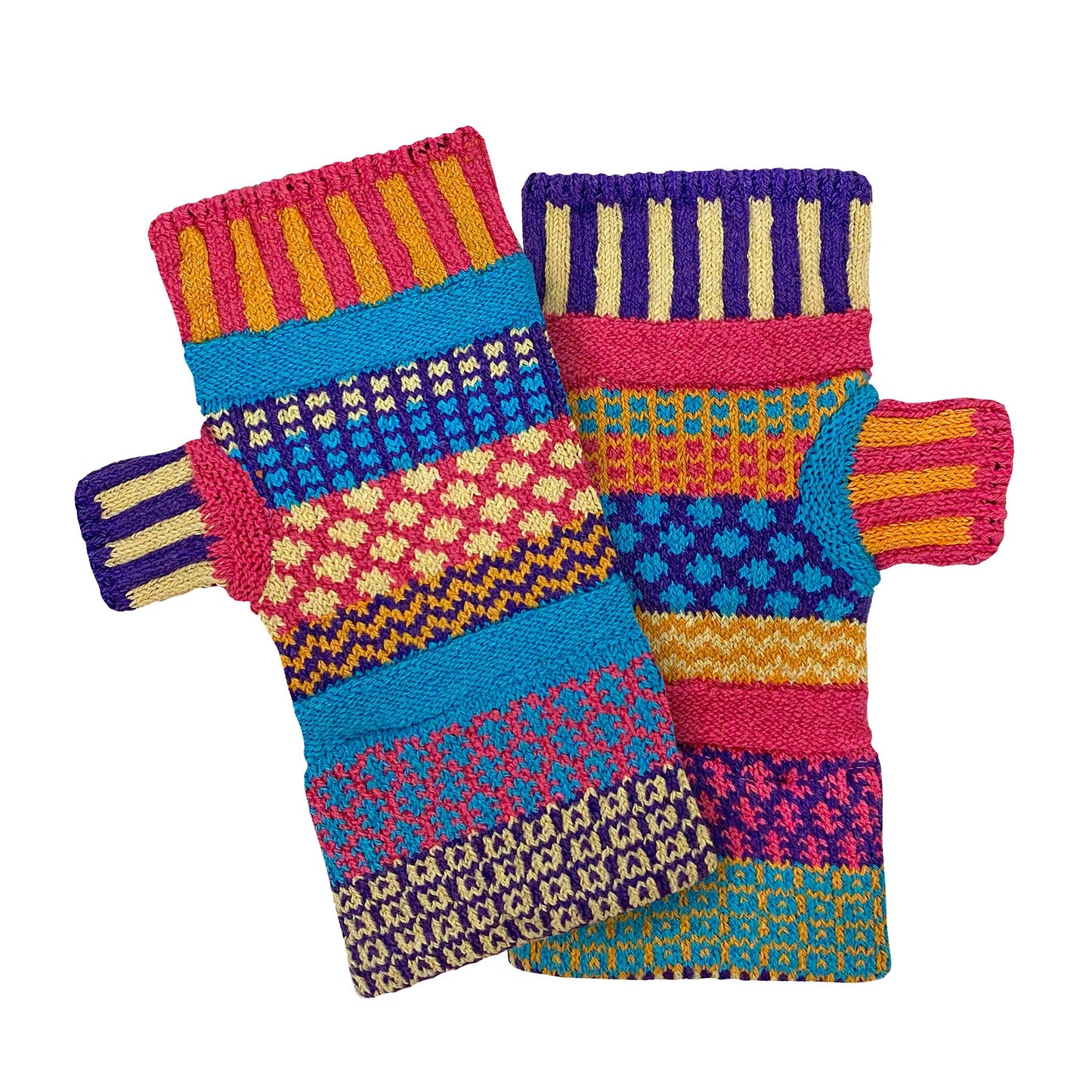 Sunny Fingerless Mittens from Solmate Socks