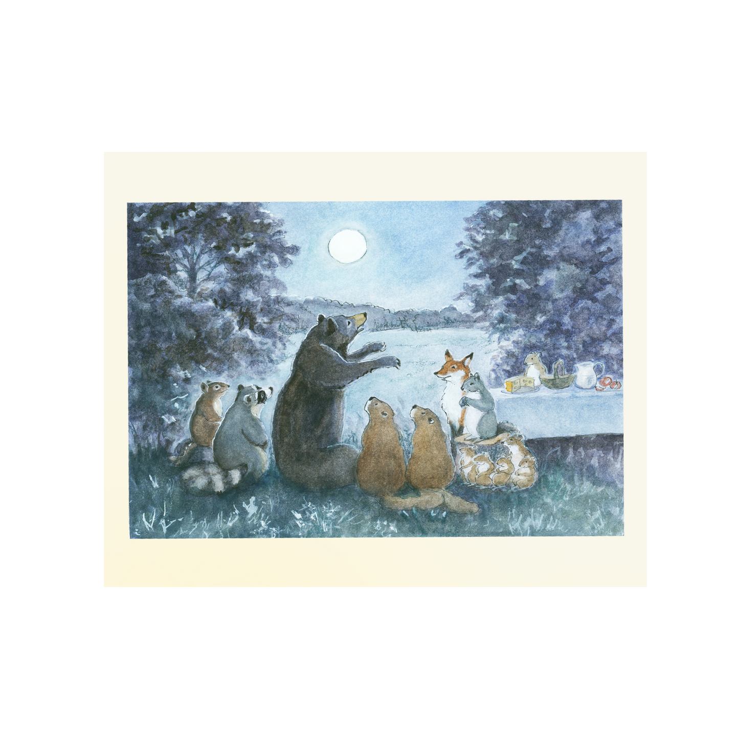 Hello Harvest Moon - Greeting Card by Woodfield Press