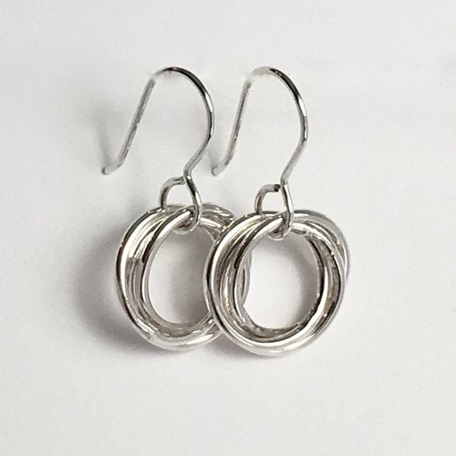 Small Love Knot Earrings by Cullen Jewelry Design