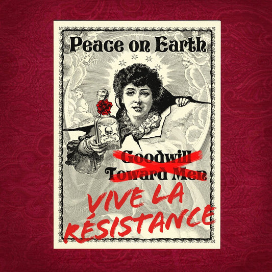 Peace on Earth Vive La Resistance - Greeting Card by Adventure Awaits