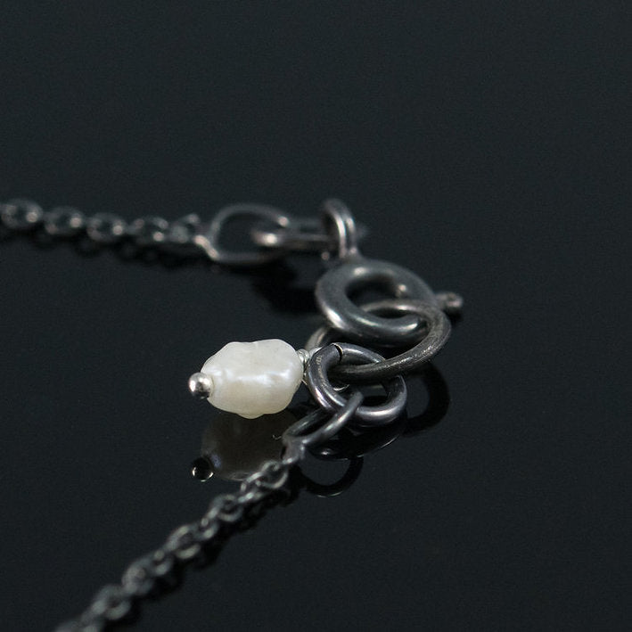 Heart Necklace in Silver by Ashley May Jewelry