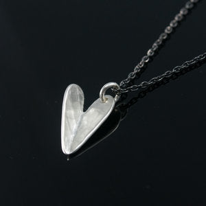 Heart Necklace in Silver by Ashley May Jewelry