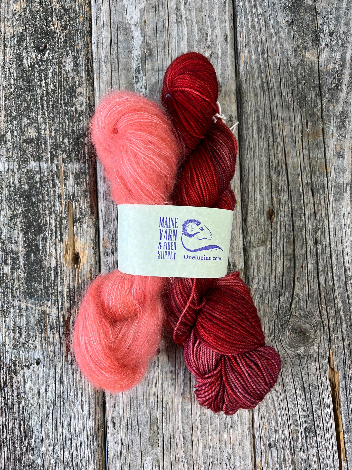 Stillwater: Coral + Katahdin: Risk - Stillwater Scarf Kit