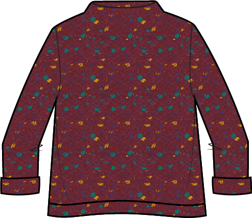 Confetti Funnel Neck Pullover in Wine by Habitat Clothing