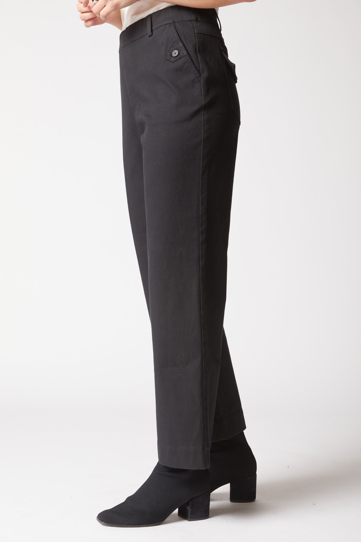Ultra Stretch Twill Soho Pant in Black by Habitat Clothing