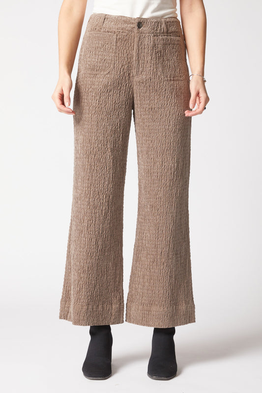 Rustic Stretch Cord Patch Pocket Ankle Pant in Truffle by Habitat Clothing