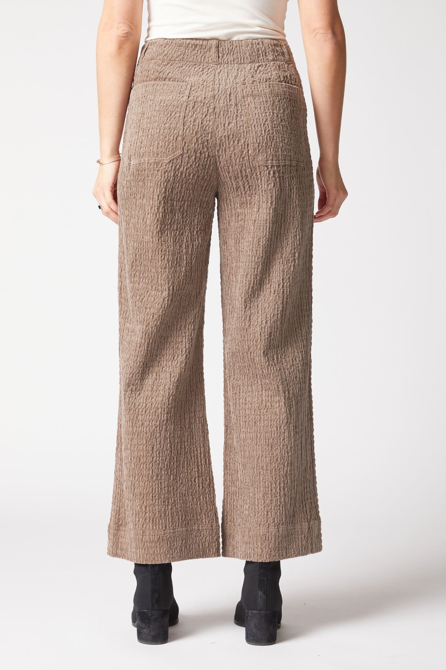 Rustic Stretch Cord Patch Pocket Ankle Pant in Truffle by Habitat Clothing