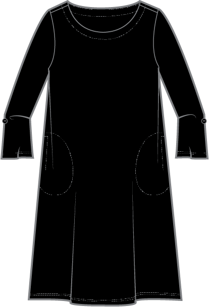 Core Travel City Dress in Black by Habitat Clothing
