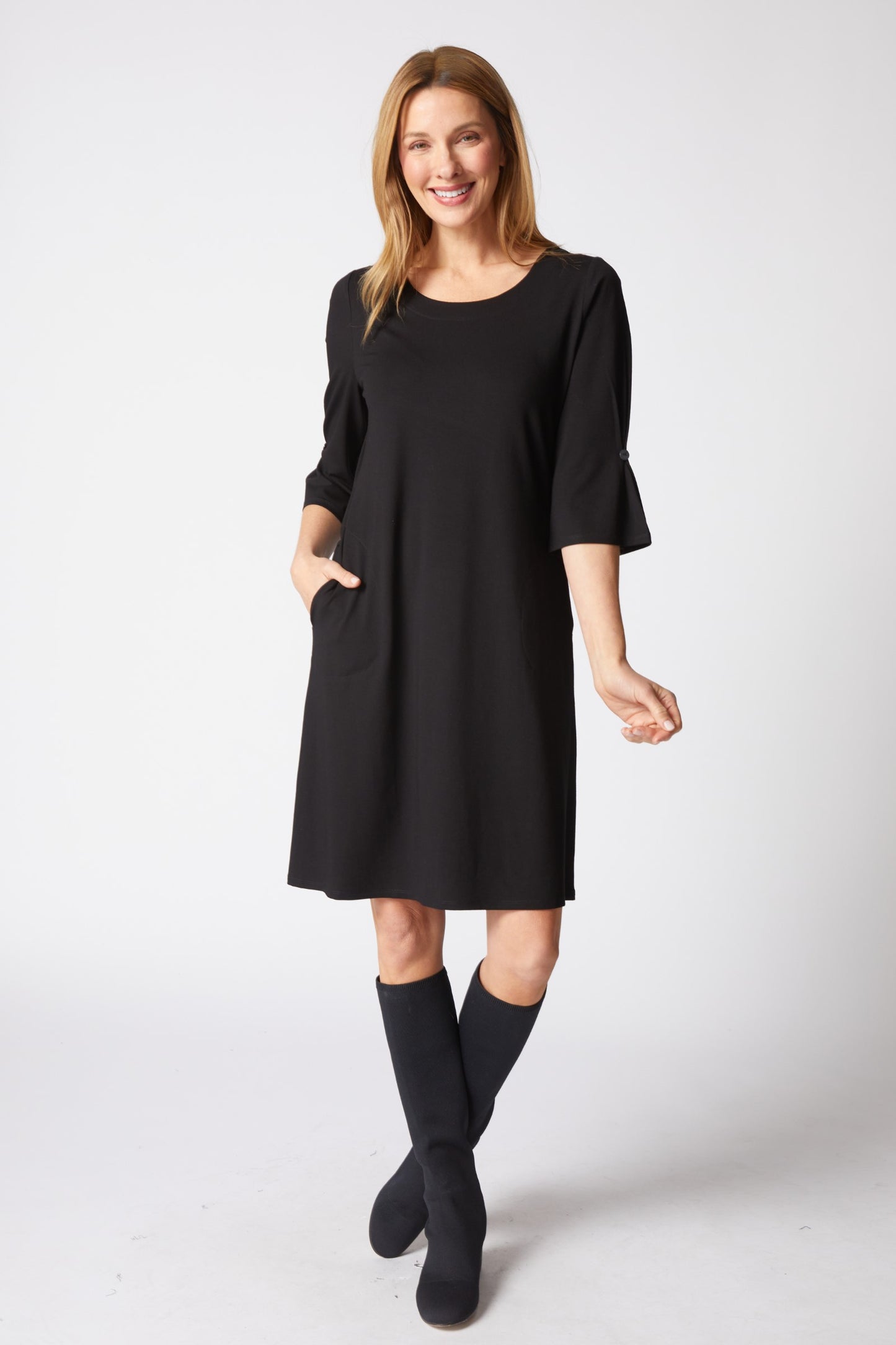 Core Travel City Dress in Black by Habitat Clothing
