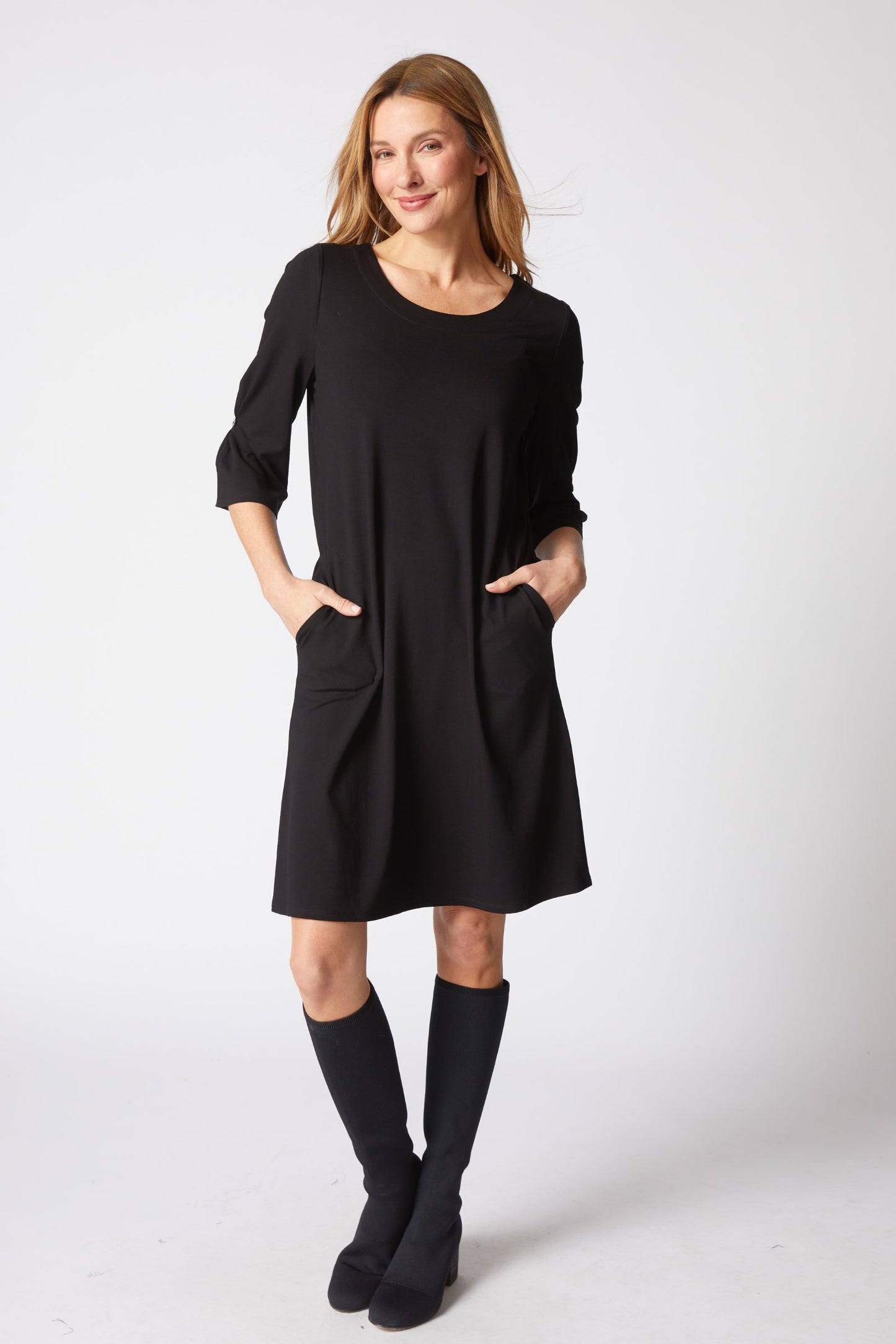Core Travel City Dress in Black by Habitat Clothing