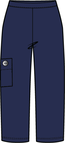French Terry Easy Pocket Pant in Navy by Habitat Clothing