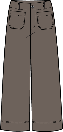 Rustic Stretch Cord Patch Pocket Ankle Pant in Truffle by Habitat Clothing