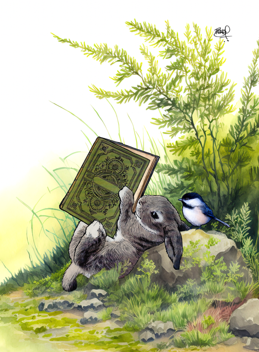 Turn the Page Greeting Card (blank inside) by Shawn Braley Illustration