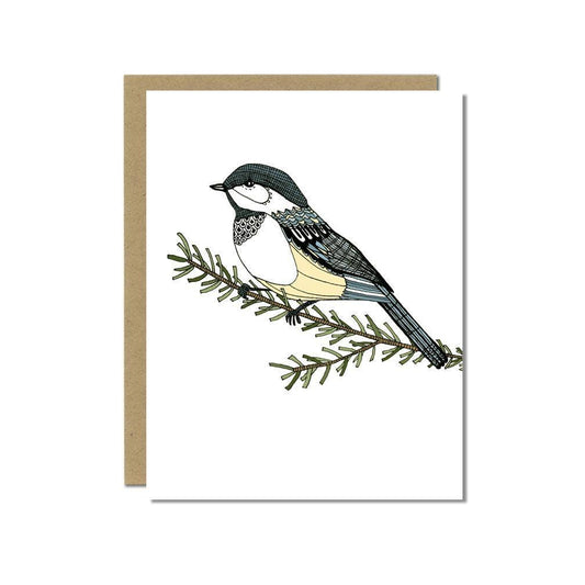 Chickadee Greeting Card by Sloe Gin Fizz
