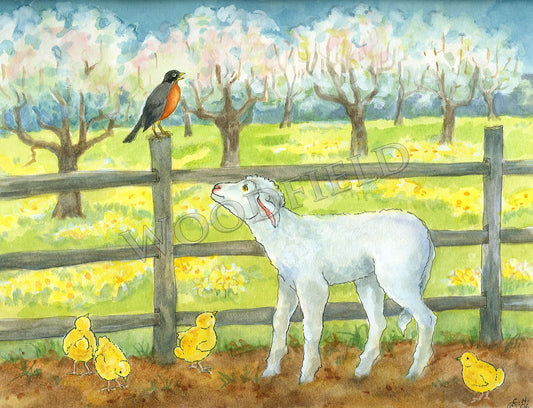 Springtime Arrives - Greeting Card by Woodfield Press