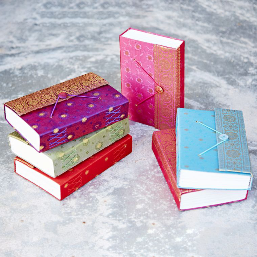 Mini Handmade Sari Journal in 6 colors from Paper High