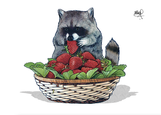 Berry Delicious - Greeting Card (blank inside) by Shawn Braley Illustration