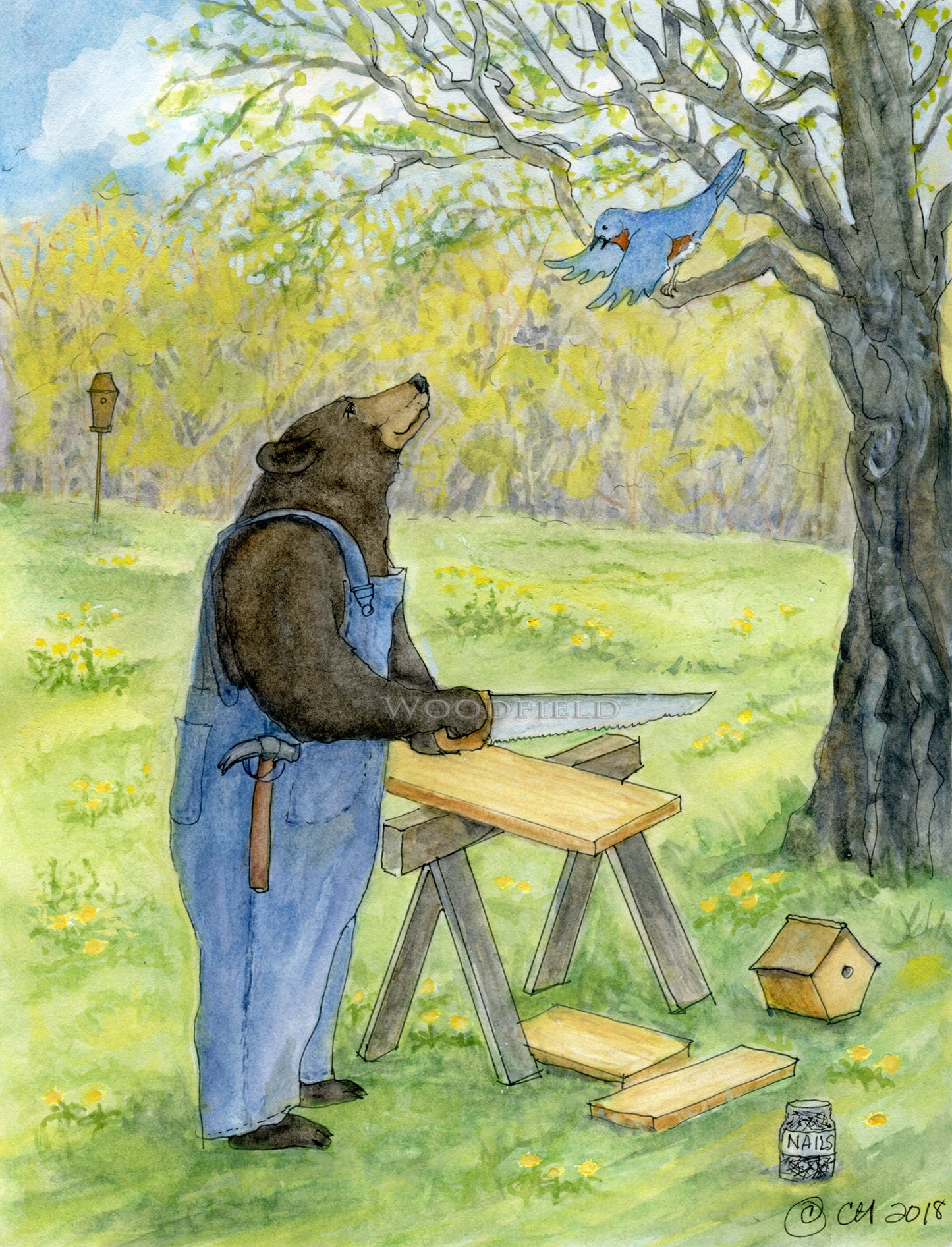 Blue's Request - Greeting Card by Woodfield Press