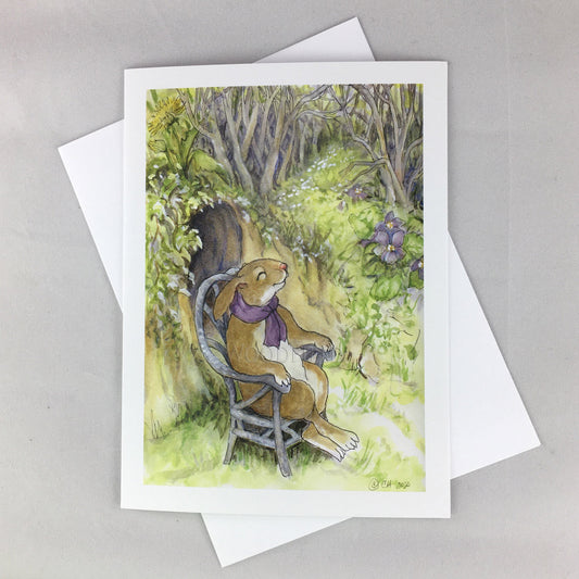 Sunbathing - Greeting Card by Woodfield Press