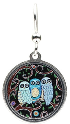 Three Owls 18in Necklace & Earrings by Earth Dreams Jewelry
