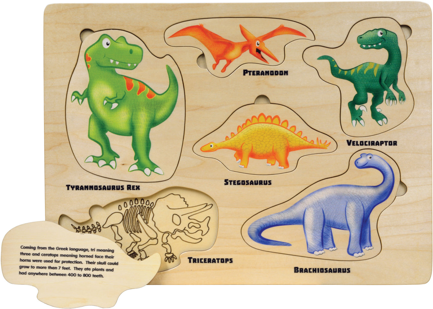 Dinosaurs - Lift & Learn Puzzle by Maple Landmark