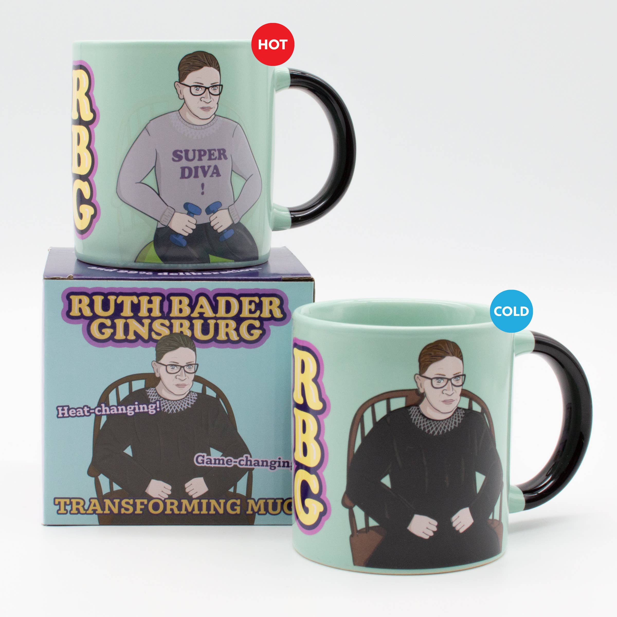 Supreme Court Heat-Changing Mug  Smart and Funny Gifts by UPG