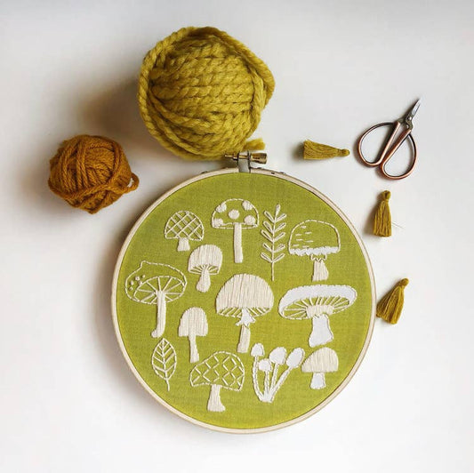 Mushrooms Embroidery Kit by Rikrack