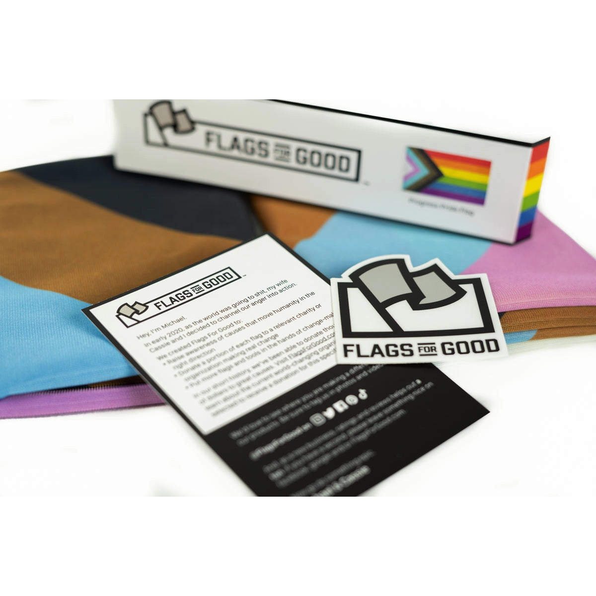 Progress Pride Flag (Licensed) by Flags for Good