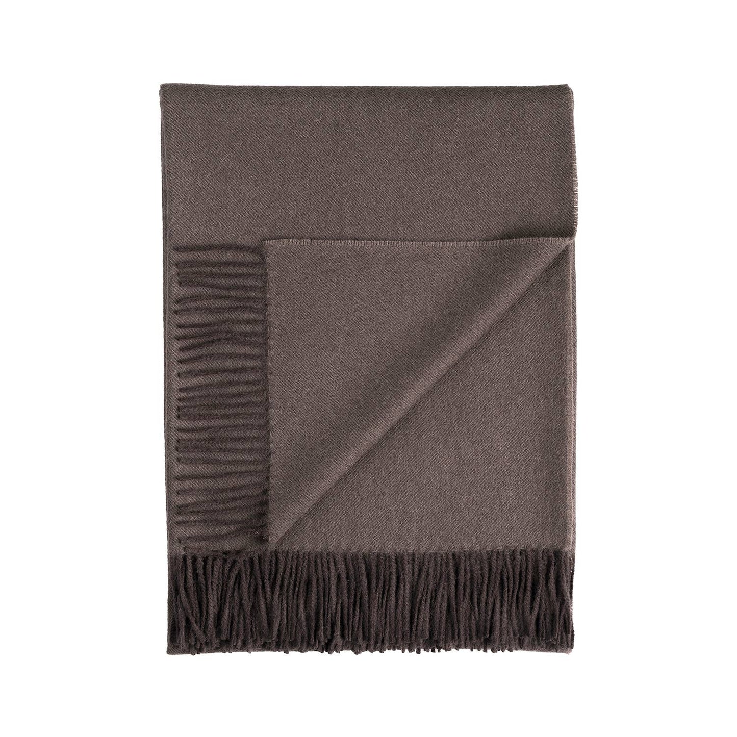 100% Baby Alpaca Throw in Truffle from Shupaca Alpaca