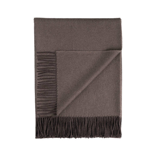 100% Baby Alpaca Throw in Truffle from Shupaca Alpaca