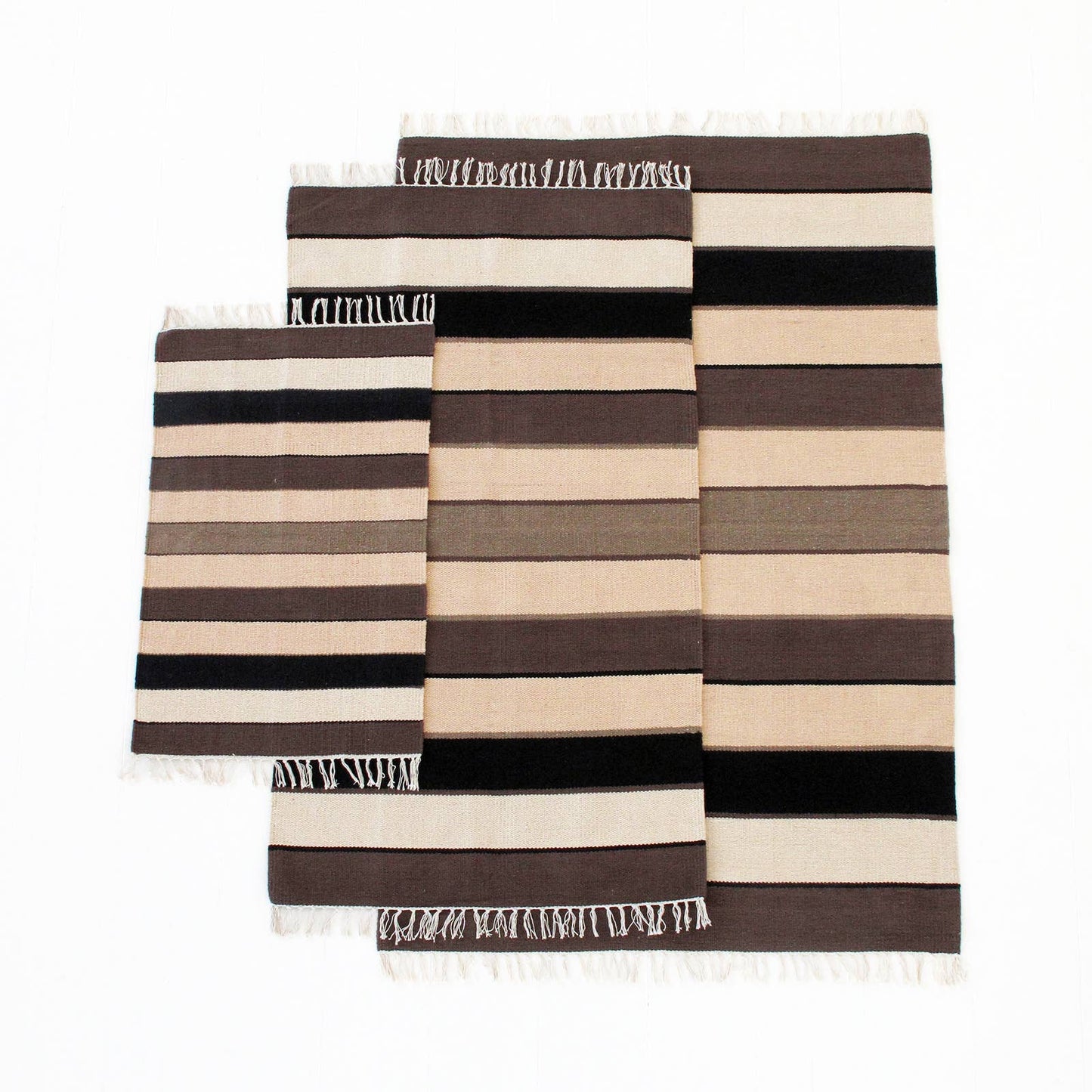 Medium Kalpana Handmade Cotton Rug from Paper High