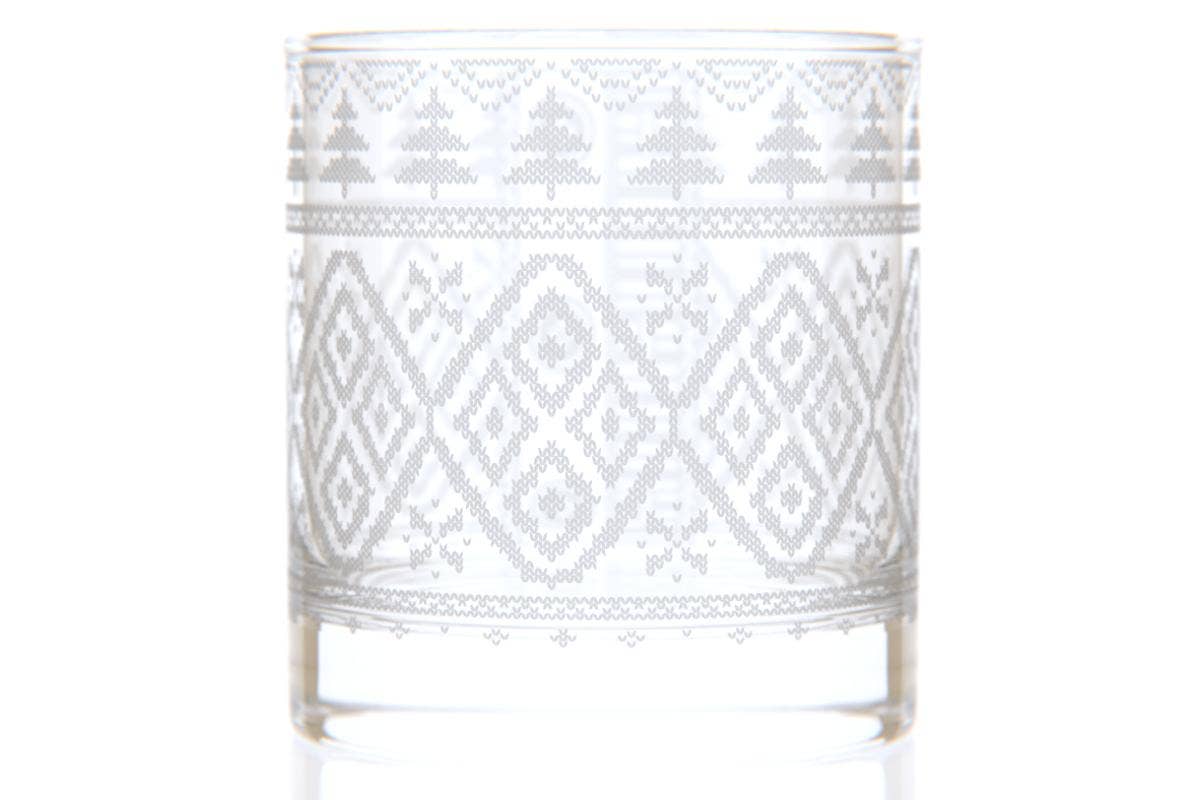 Holiday Sweater Bourbon Glass by Well Told
